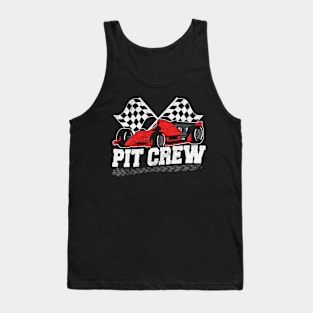 Pit Crew Car Racing Tank Top